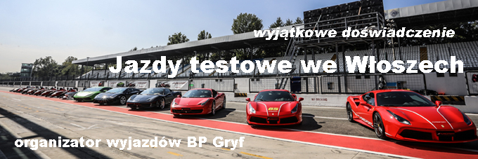Organizator wyjazdów na jazdy testowe do Włoch